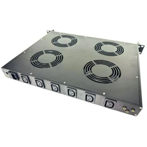 19 inch rack mountable 4 fans cooling module rear view